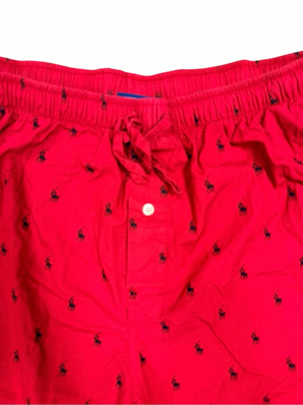 Polo Ralph Lauren Men's Size Large Drawstring Red Blue Pony Pajama Pants - Picture 7 of 8